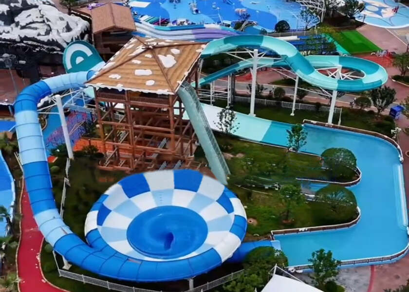 赣中首座综合性现代主题乐园！江西吉安欢乐世界水上游乐设备进入试滑验收阶段